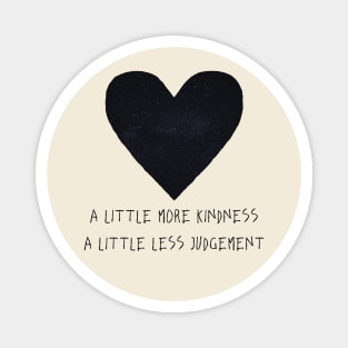 Night Sky Kindness Heart Magnet